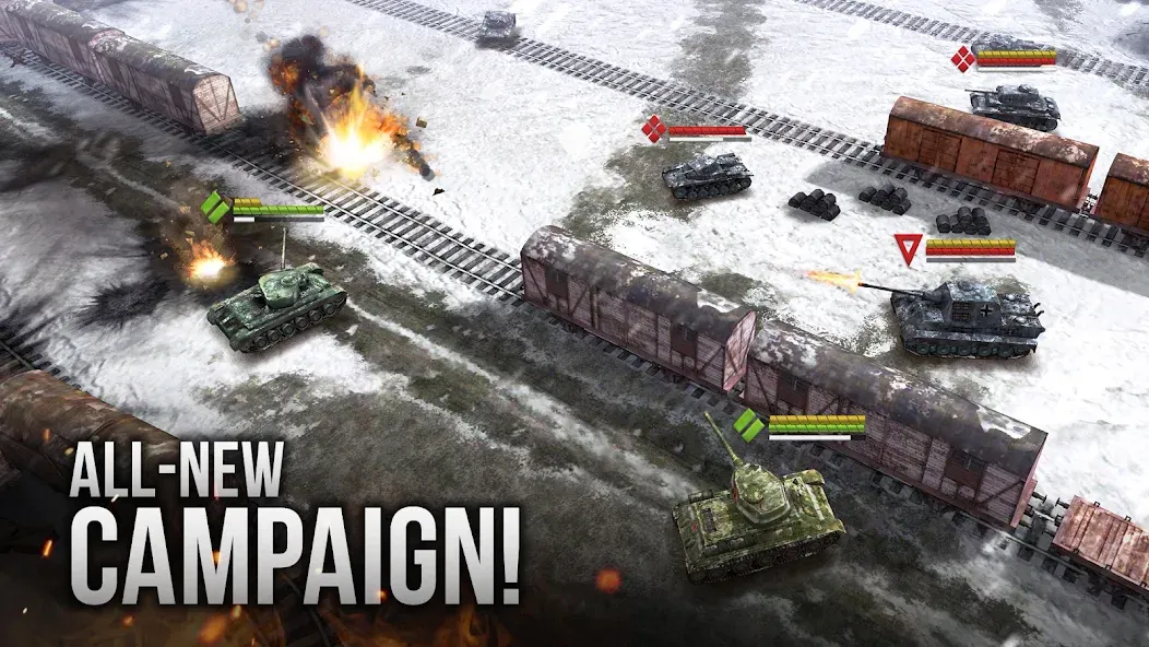 Armor Age: WW2 tank strategy (Армор Эйдж)  [МОД Unlocked] Screenshot 1