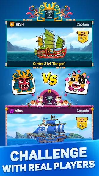 Pirates & Puzzles：Ship Battles  [МОД Много денег] Screenshot 4