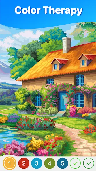Hey Color Paint by Number Art  [МОД Много монет] Screenshot 1