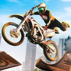 Скачать взломанную Trial Mania: Dirt Bike Games (Трайал Мания)  [МОД Menu] - полная версия apk на Андроид