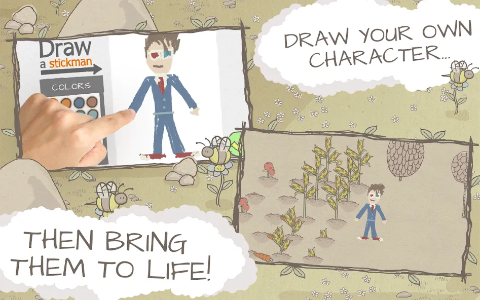 Draw a Stickman: EPIC Free (Нарисуй палочного человечка)  [МОД Menu] Screenshot 2