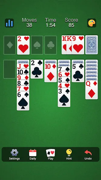 Classic Solitaire - Klondike (Солитер Клондайк Классик)  [МОД Бесконечные монеты] Screenshot 2