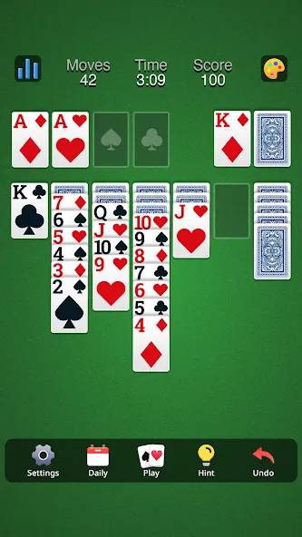 Classic Solitaire - Klondike (Солитер Клондайк Классик)  [МОД Бесконечные монеты] Screenshot 5