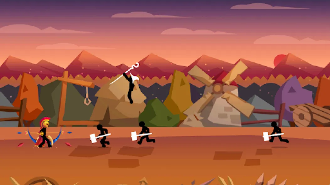 Stick Fight: Shadow Archer (Стк Файт)  [МОД Бесконечные деньги] Screenshot 1