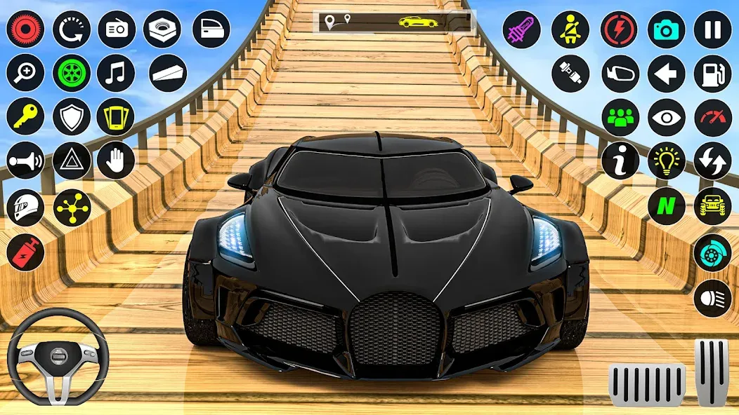 GT Car Stunt Race: Mega Ramps (Джи Ти Кар Стант Рейс)  [МОД Unlimited Money] Screenshot 3