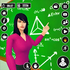 Взломанная High School Teacher Life Game  [МОД Unlocked] - полная версия apk на Андроид