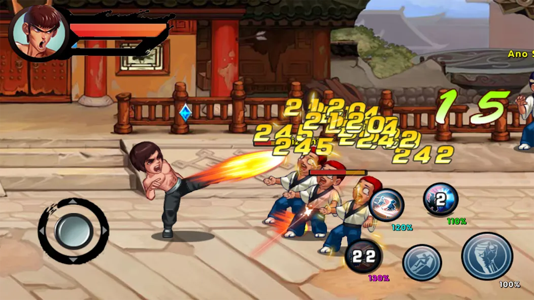 Kung Fu Attack: Final Fight (Кунгфу Атака)  [МОД Unlocked] Screenshot 1