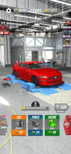 Dyno 2 Race - Car Tuning (Дино 2 Гонка)  [МОД Бесконечные монеты] Screenshot 4