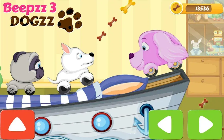 Racing games for kids - Dogs  [МОД Все открыто] Screenshot 1