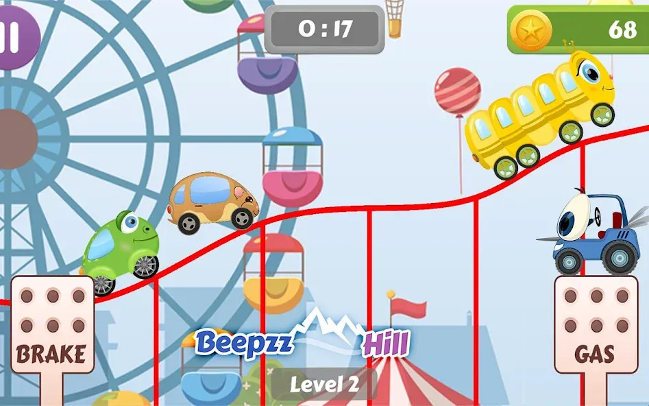 Car Racing game for toddlers  [МОД Много денег] Screenshot 1