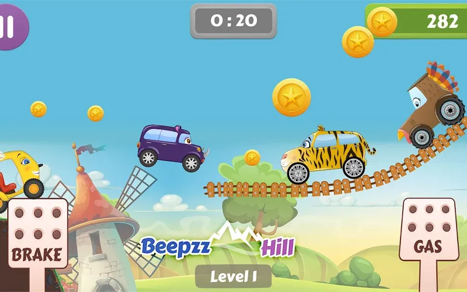 Car Racing game for toddlers  [МОД Много денег] Screenshot 3