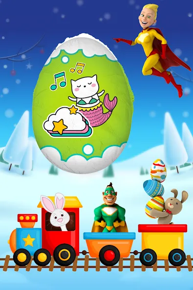 Surprise Eggs - Toddler games  [МОД Бесконечные монеты] Screenshot 4