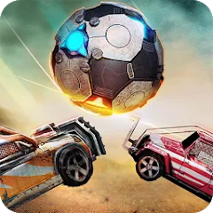 Скачать взломанную Rocket Car Ball  [МОД Mega Pack] - полная версия apk на Андроид