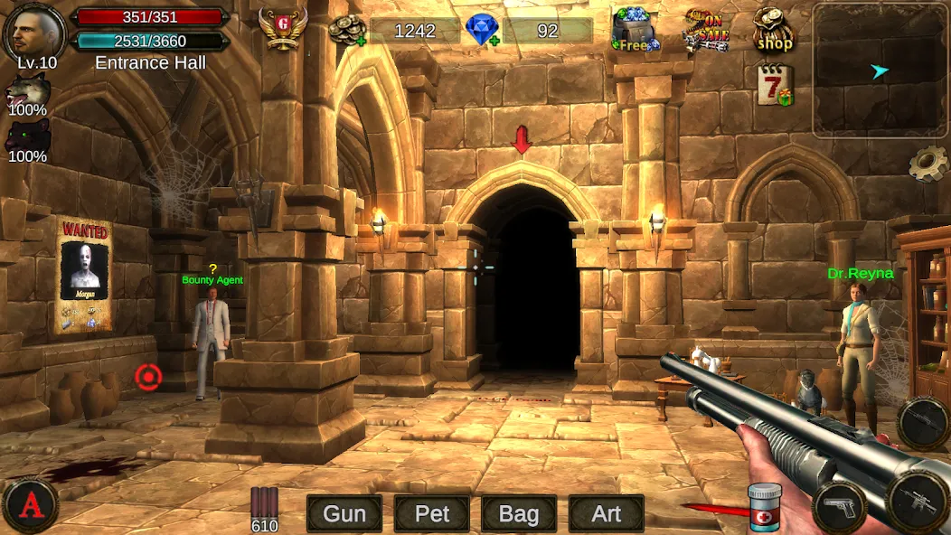 Dungeon Shooter : Dark Temple (Данжен Шутер)  [МОД Меню] Screenshot 1