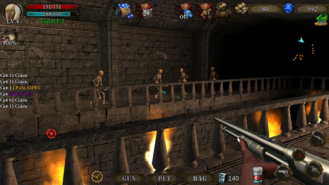 Dungeon Shooter : Dark Temple (Данжен Шутер)  [МОД Меню] Screenshot 3