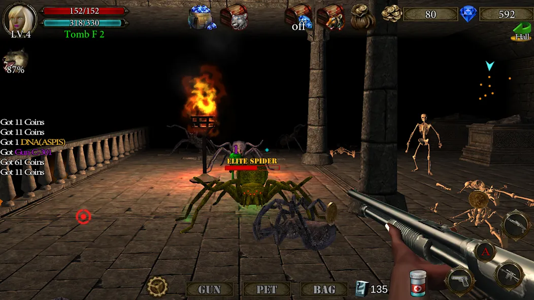Dungeon Shooter : Dark Temple (Данжен Шутер)  [МОД Меню] Screenshot 5