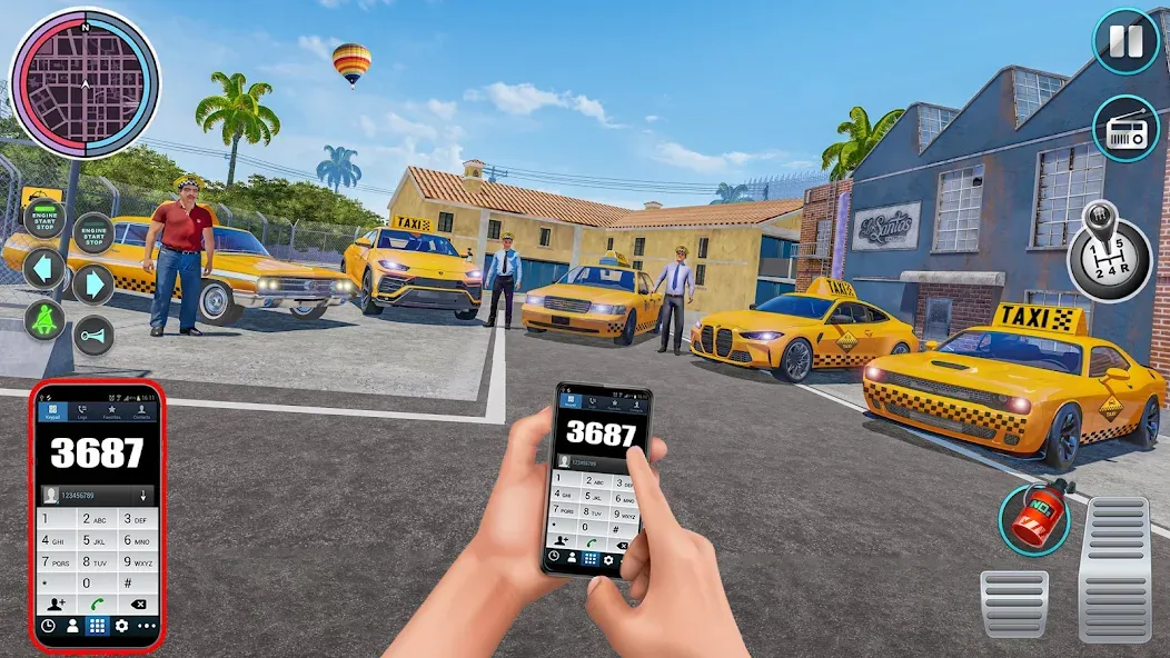 City Taxi Driving: Taxi Games  [МОД Бесконечные деньги] Screenshot 2