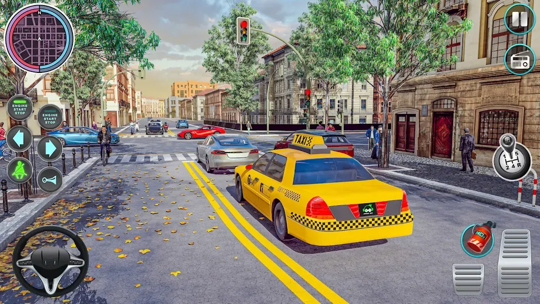 City Taxi Driving: Taxi Games  [МОД Бесконечные деньги] Screenshot 5