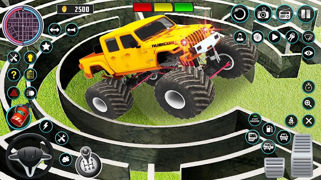 Monster Truck Maze Puzzle Game  [МОД Бесконечные деньги] Screenshot 2