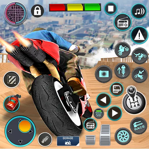 Mega Ramp Bike Stunts Games 3D  [МОД Все открыто] Screenshot 1