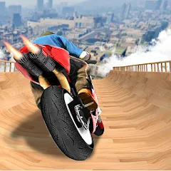 Скачать взлом Mega Ramp Bike Stunts Games 3D  [МОД Все открыто] - последняя версия apk на Андроид