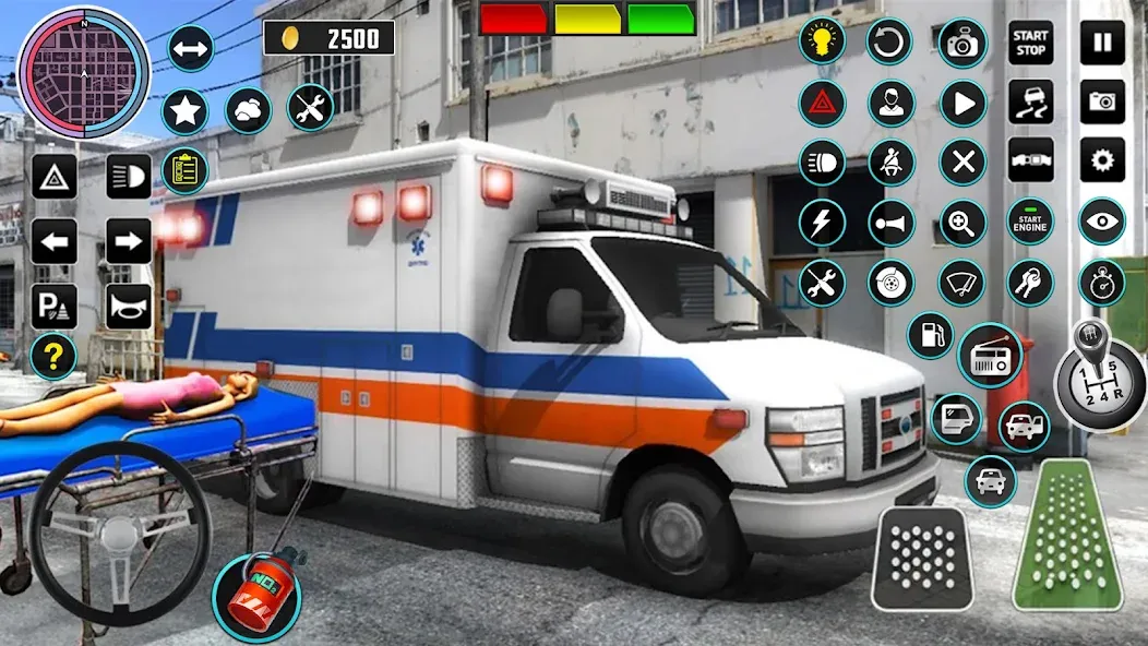 Heli Ambulance Simulator Game  [МОД Unlimited Money] Screenshot 3