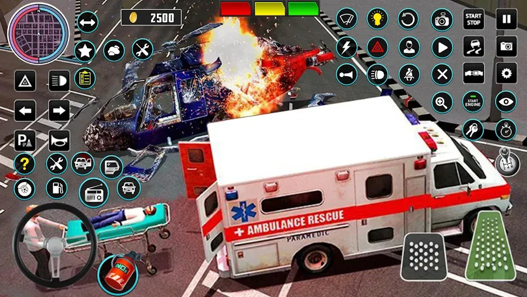 Heli Ambulance Simulator Game  [МОД Unlimited Money] Screenshot 4