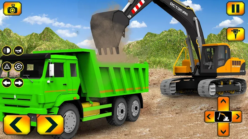 Sand Excavator Simulator Games  [МОД Много денег] Screenshot 1