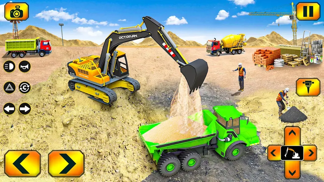 Sand Excavator Simulator Games  [МОД Много денег] Screenshot 2