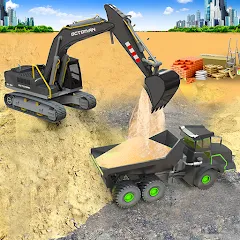 Скачать взломанную Sand Excavator Simulator Games  [МОД Много денег] - полная версия apk на Андроид