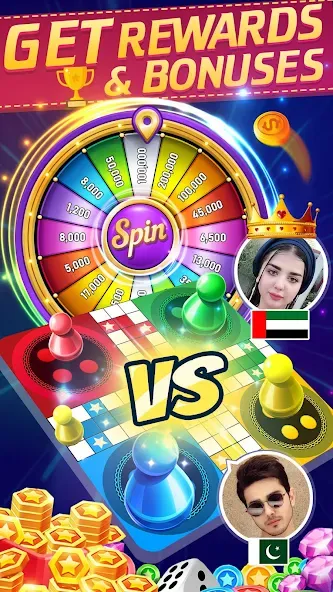 Online Ludo Game Multiplayer (Лудо Мастер Лудо Дайс Кинг)  [МОД Бесконечные деньги] Screenshot 3