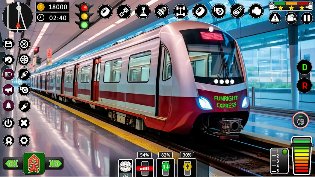 City Train Games Driver Sim 3D  [МОД Unlimited Money] Screenshot 1