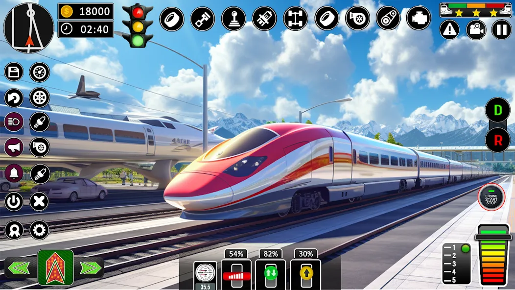 City Train Games Driver Sim 3D  [МОД Unlimited Money] Screenshot 4