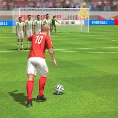 Взломанная Strike Football Game FreeKick  [МОД Бесконечные деньги] - полная версия apk на Андроид