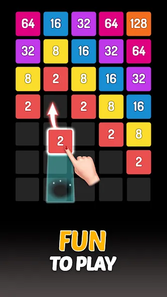 X2 Blocks - 2048 Number Game (Блоки)  [МОД Unlocked] Screenshot 1