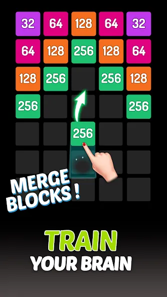 X2 Blocks - 2048 Number Game (Блоки)  [МОД Unlocked] Screenshot 2