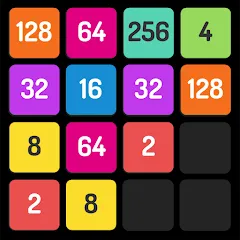 Взломанная X2 Blocks - 2048 Number Game (Блоки)  [МОД Unlocked] - стабильная версия apk на Андроид