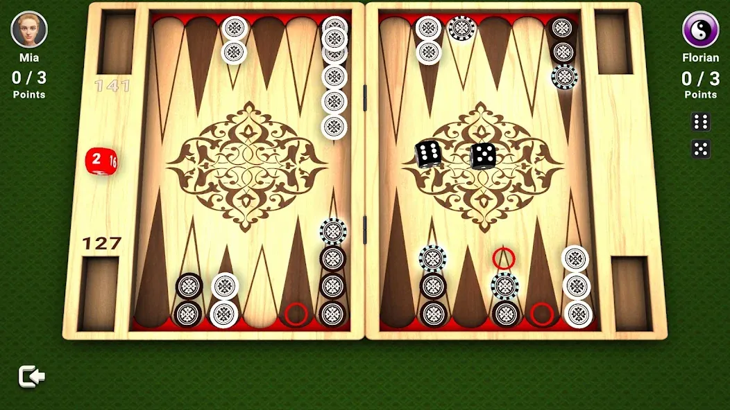 Backgammon -  Board Game  [МОД Mega Pack] Screenshot 2