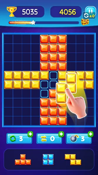 Block Puzzle - Gem Block (Блокпазл блокголоволомка)  [МОД Бесконечные деньги] Screenshot 5