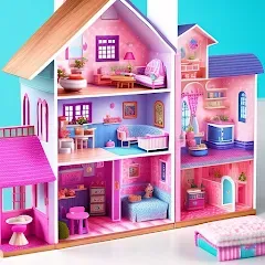 Скачать взлом Doll House Design Doll Games (Дизайн кукольного домика игры с куклами)  [МОД Бесконечные деньги] - стабильная версия apk на Андроид