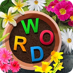 Взломанная Word Garden : Crosswords (Уорд Гарден)  [МОД Бесконечные монеты] - полная версия apk на Андроид