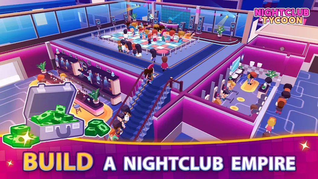 Nightclub Tycoon: Idle Empire  [МОД Unlimited Money] Screenshot 1