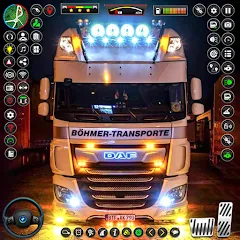 Скачать взломанную US Truck City Transport Sim 3d  [МОД Много денег] - стабильная версия apk на Андроид