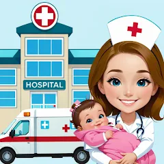 Скачать взломанную My Hospital Town Doctor Games  [МОД Много монет] - последняя версия apk на Андроид