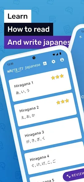 Write It! Japanese  [МОД Много монет] Screenshot 1