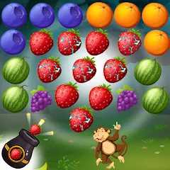 Скачать взломанную Fruits Shooter Pop (Фрутс Шутер Поп)  [МОД Menu] - последняя версия apk на Андроид