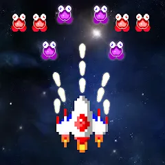 Взломанная Galaxiga Retro Arcade Action (Галаксига Ретро Аркейд Экшн)  [МОД Много денег] - стабильная версия apk на Андроид