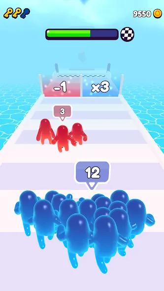 Join Blob Clash 3D: Mob Runner (Джойн Блоб Клаш 3D)  [МОД Меню] Screenshot 3