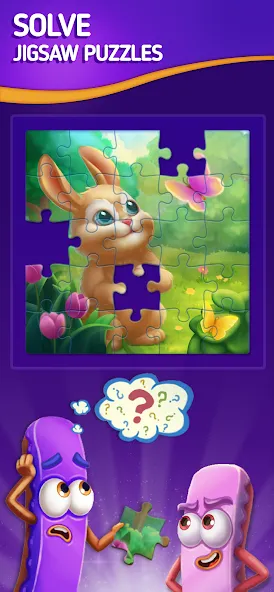 Jigsaw Puzzle by Jolly Battle (Джигсоу Пазл от Джолли Батл)  [МОД Unlocked] Screenshot 1