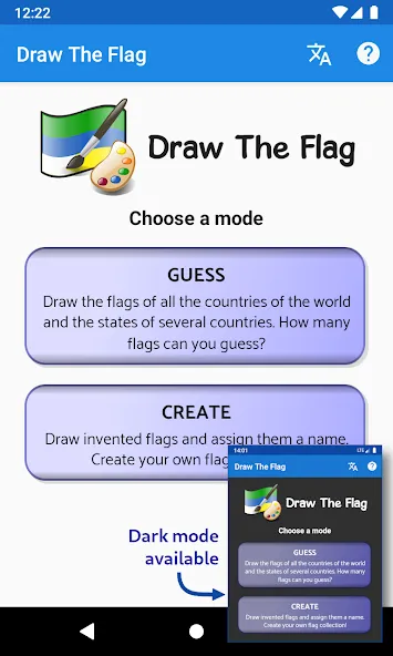 Draw The Flag - Quiz & Maker  [МОД Много монет] Screenshot 1